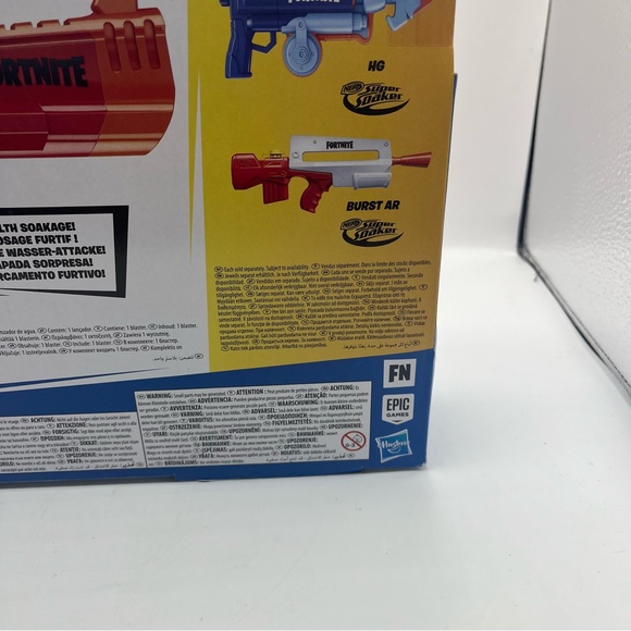 Fortnite HC Nerf Gun Supersoaker Water Gun Pistol Orange Hasbro 2021 NIB - Picture 6 of 10